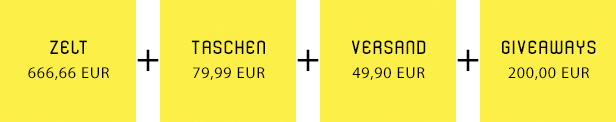 Finanzierungsposten Zelt IFBA